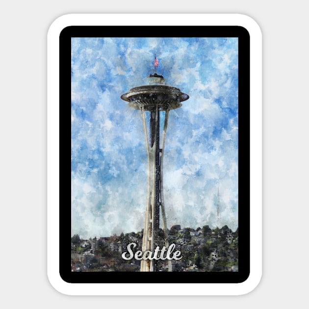 Seattle Sticker by Durro